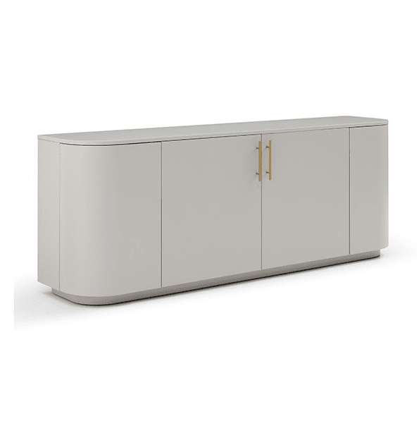 Rhea Matte Beige 4 Door Luxury Sideboard – Rowen Homes