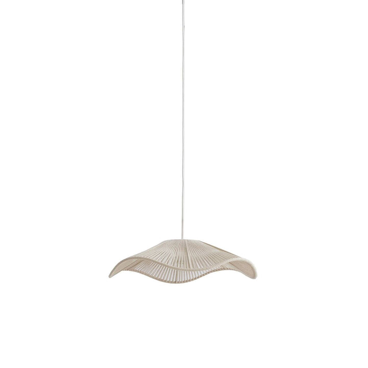 Rhia Cream Woven Wavy Ceiling Light Lighting 