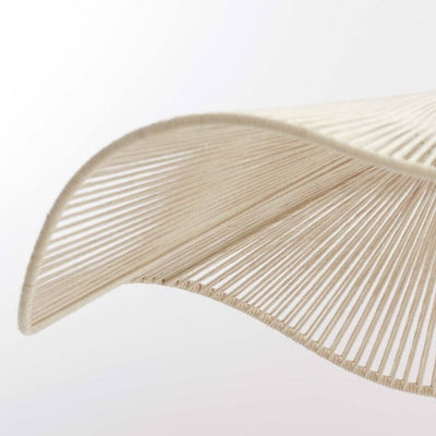 Rhia Cream Woven Wavy Ceiling Light Lighting 