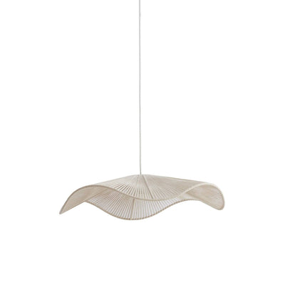 Rhia Large Cream Woven Wavy Ceiling Light Lighting 