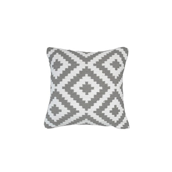 Rho Grey & White Geometric Print Outdoor Cushion Accessories 