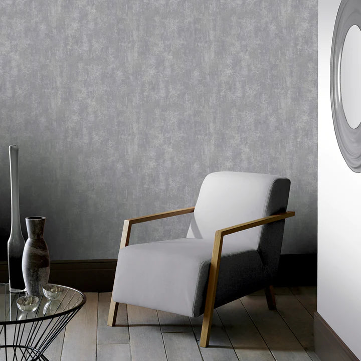 Rifah Grey & Silver Textured Patterned Wallpaper Accessories 