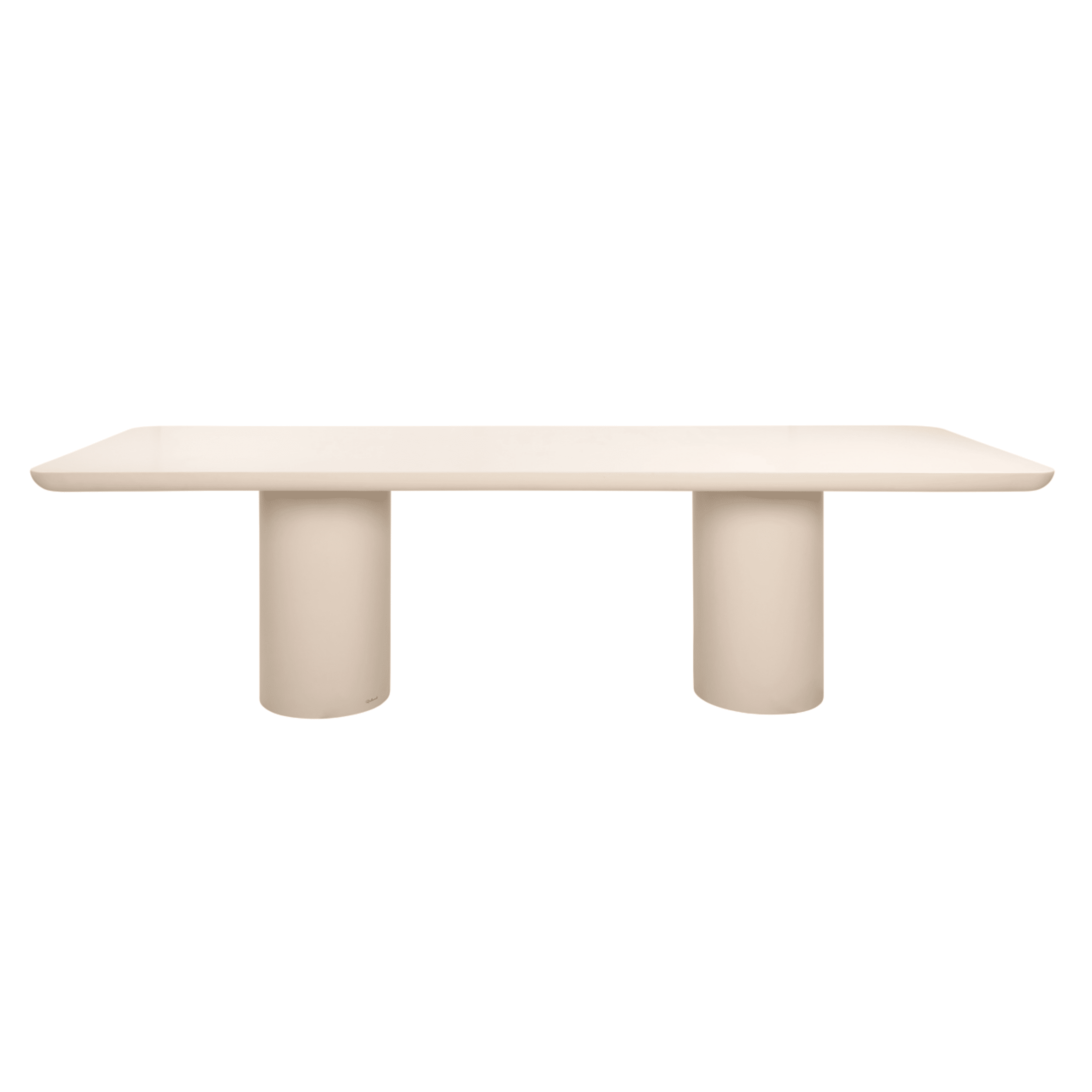 Riom Concrete Large Rectangular Outdoor Dining Table Outdoor 
