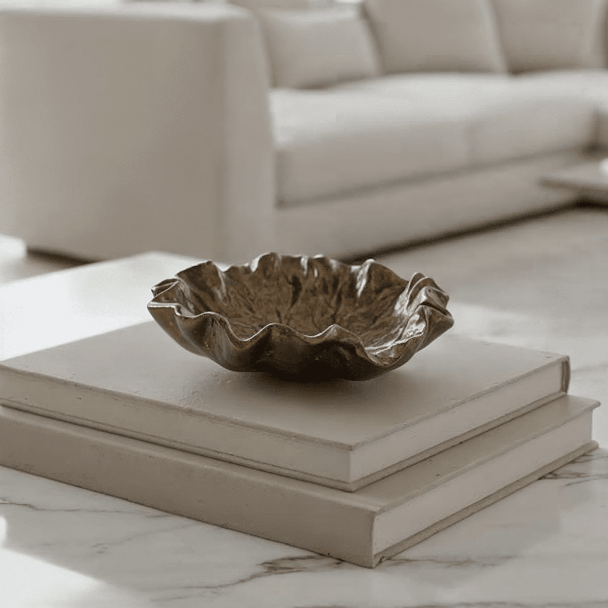 Riselle Bronze Abstract Decorative Dish Accessories 