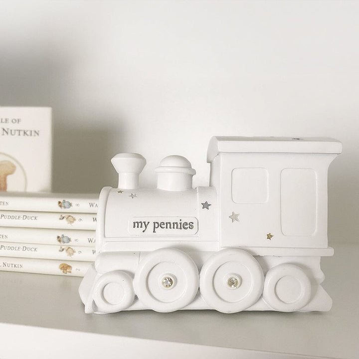 Roland White Train Money Box Nursery 