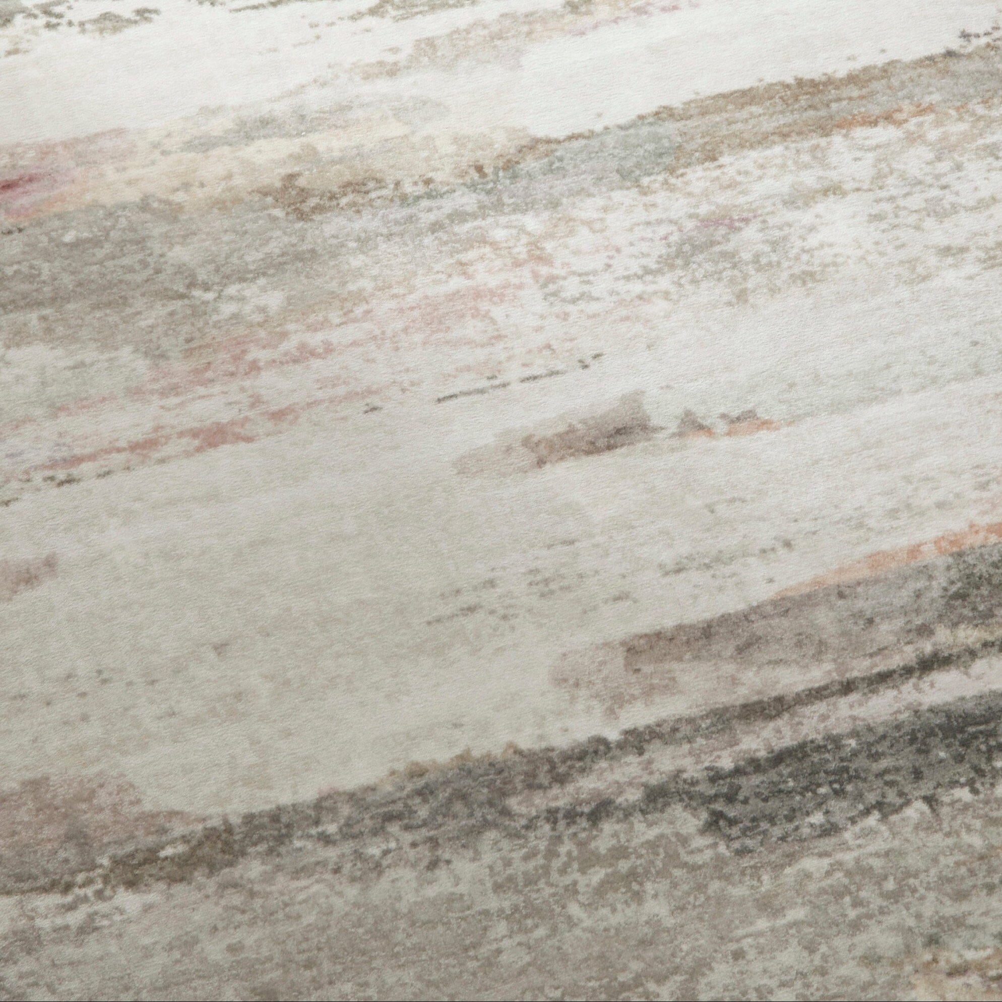 Ryston Washable Beige Abstract Rug 