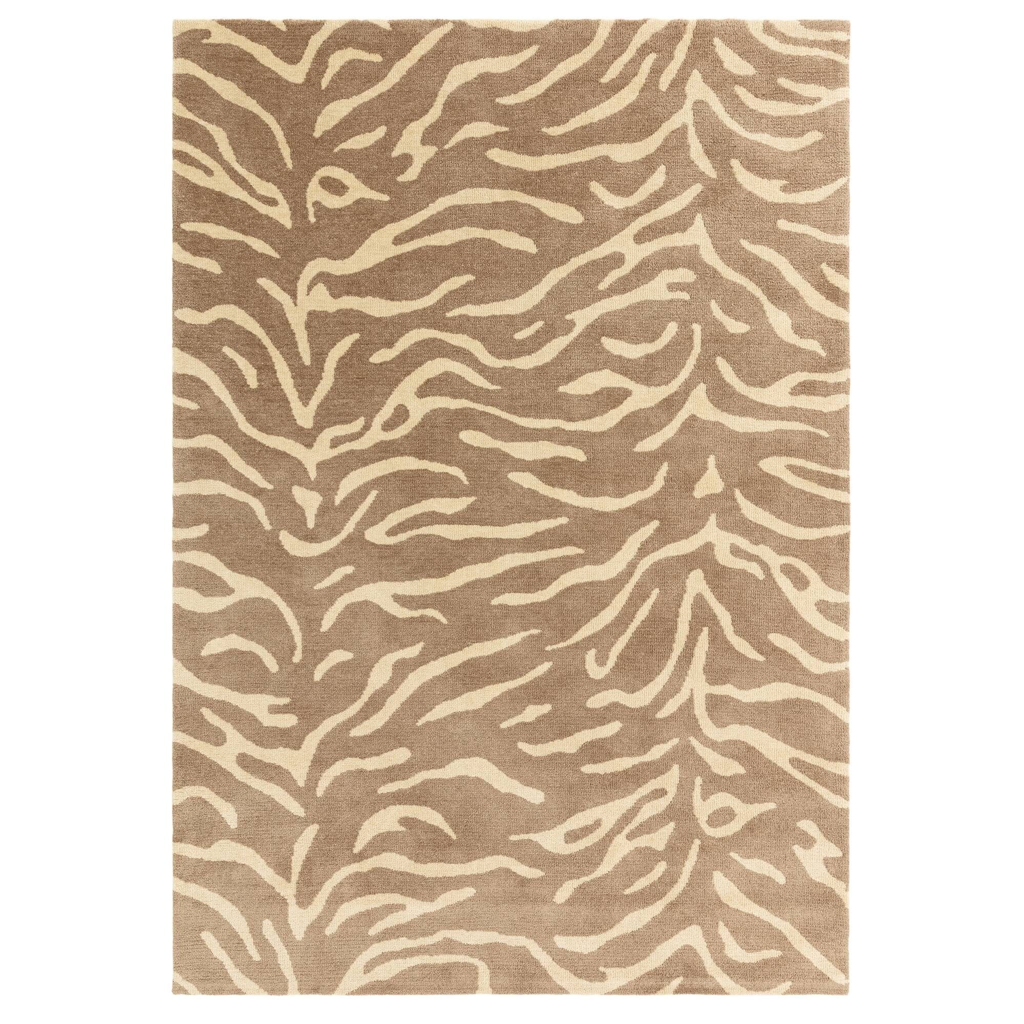 Sahara Taupe Tiger Print Rug 
