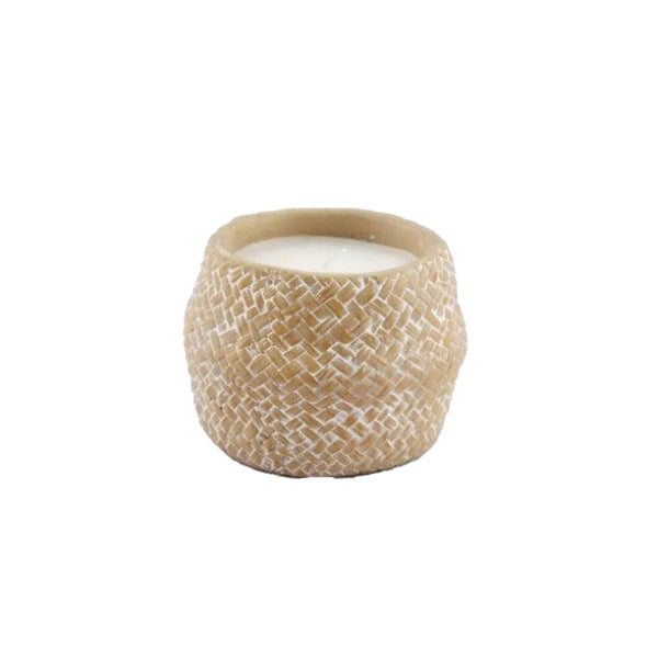 Sahara Woven Effect Potted Candle Accessories 