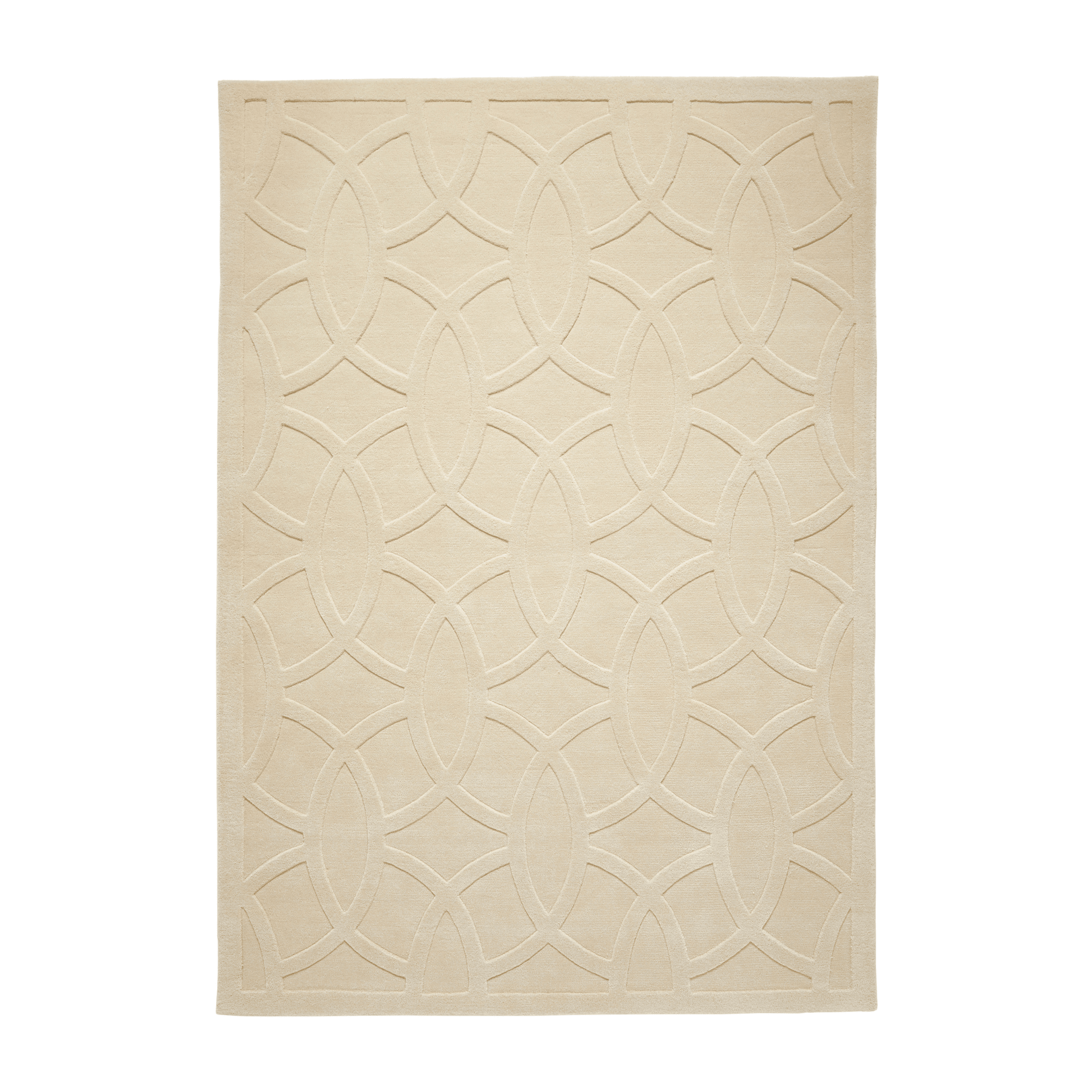 Sarre Cream Geometric Pattern Rug – Rowen Homes