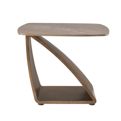 Sarzana Bronze Side Table with Stone Top Furniture 