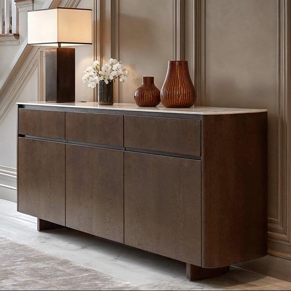 Sarzana Walnut Sideboard with Stone Top Furniture 