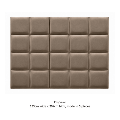 Serene Cream Velvet Luxury Cubed Upholstered Headboard Beds and Headboards 
