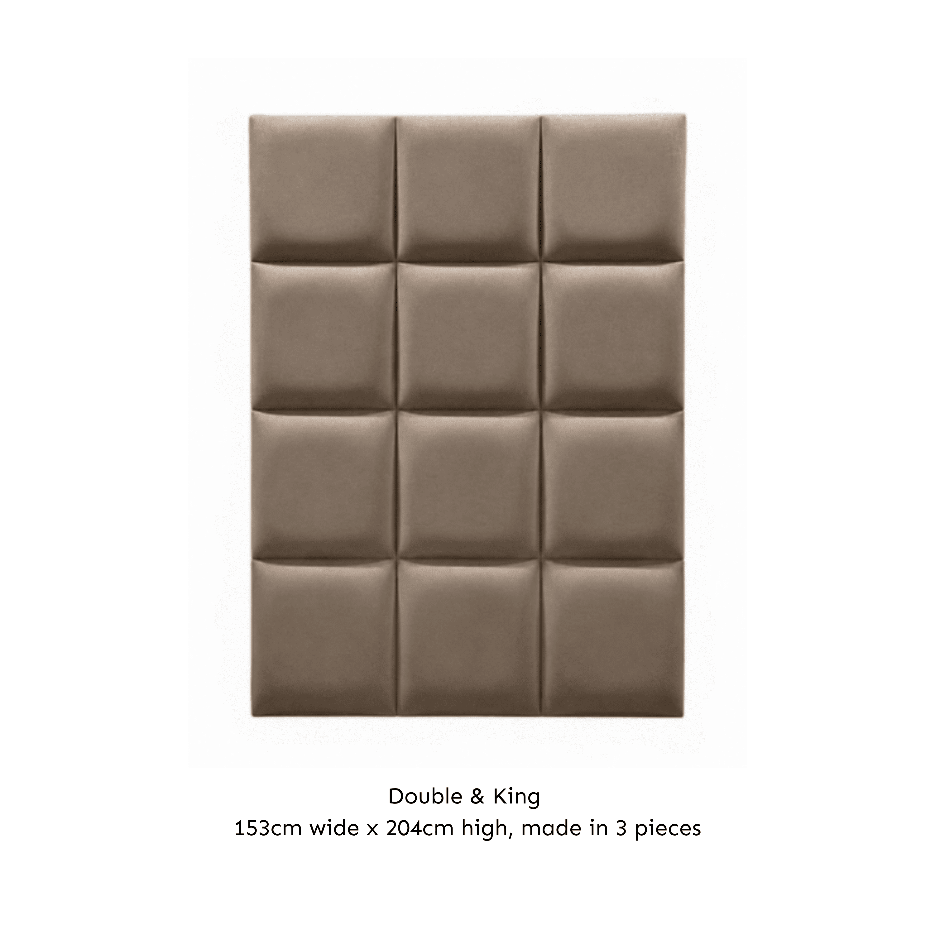Serene Cream Velvet Luxury Cubed Upholstered Headboard Beds and Headboards 