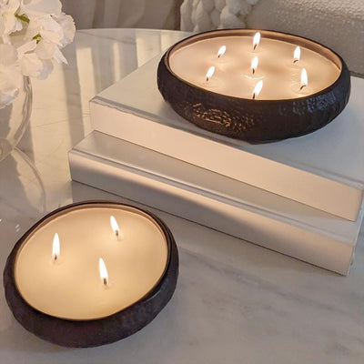 Set of 2 Aeolian Black Candles Fragrance 