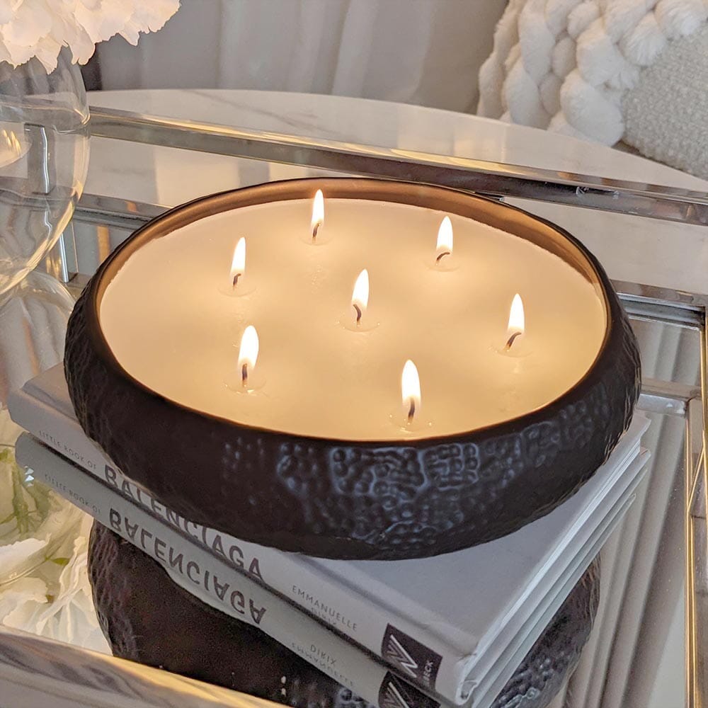 Set of 2 Aeolian Black Candles Fragrance 