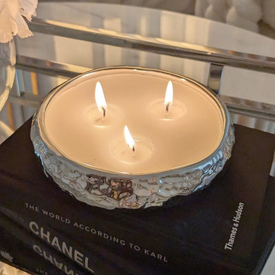 Set of 2 Aeolian Silver Candles Fragrance 