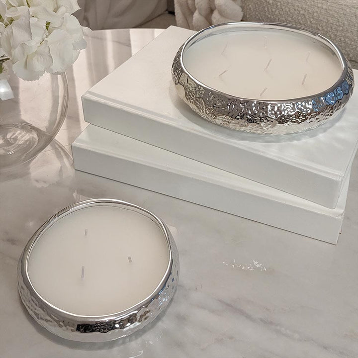 Set of 2 Aeolian Silver Candles Fragrance 