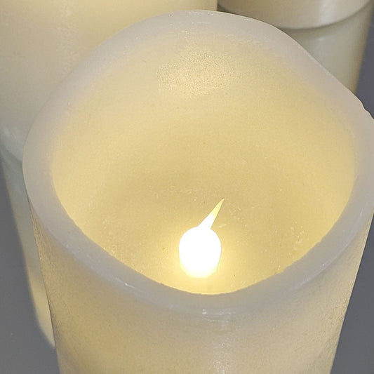 Set of 5 Cream Decorative LED Candles Accessories 
