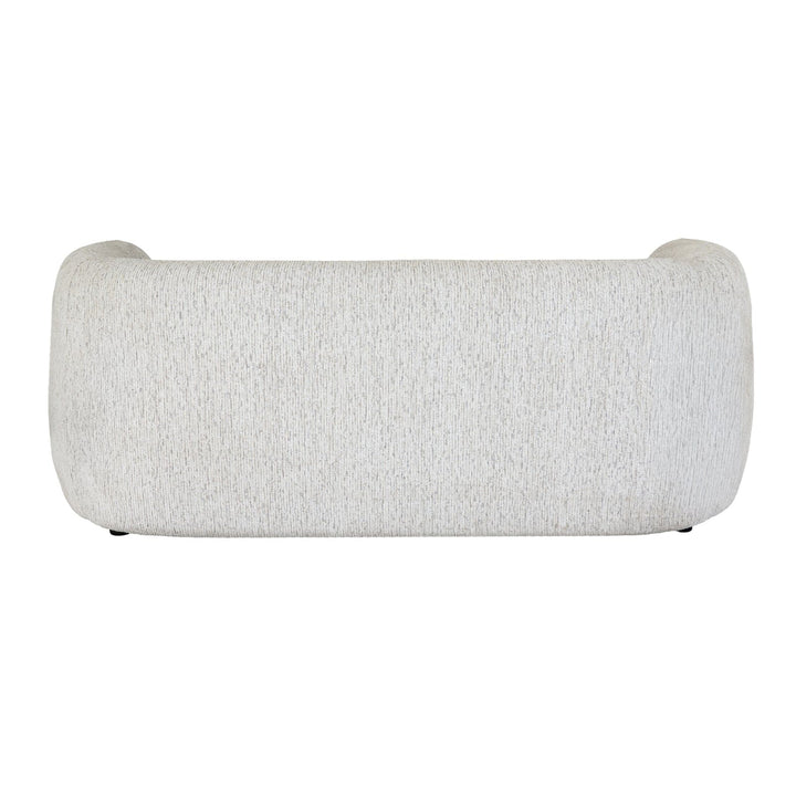 Shella Cream Textured Curved 2 Seater Sofa Sofa 