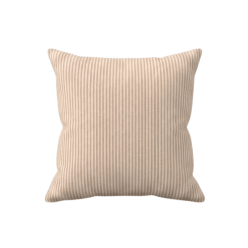 Shoreham Pink Stripe Feather Filled Cushion- 50x50cm 