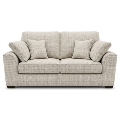 Sienna Ivory Textured Chenille Sofa Range Sofa 2 Seater 