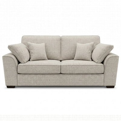 Sienna Ivory Textured Chenille Sofa Range Sofa 3 Seater 