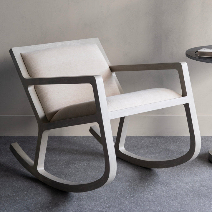 Sienna Whitewash Wooden Rocking Chair – Rowen Homes