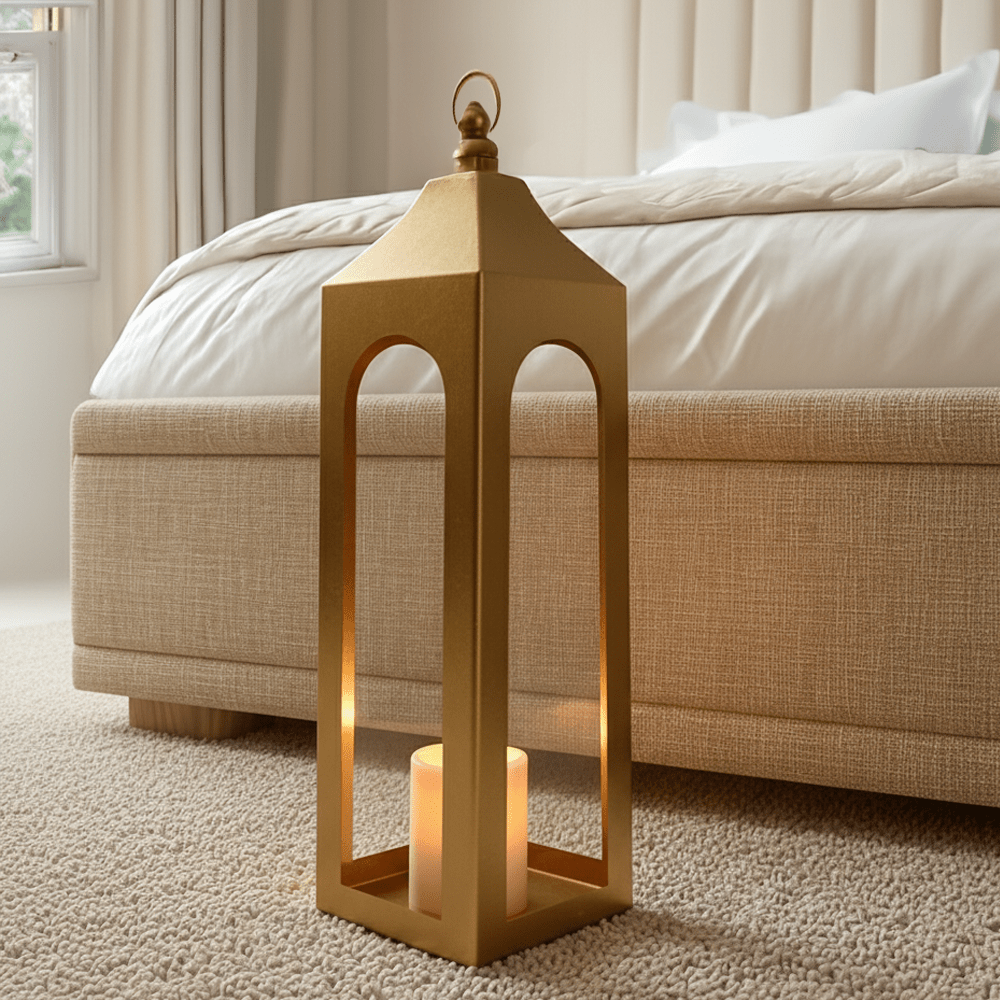 Sierra Medium Gold Decorative Lantern Accessories 