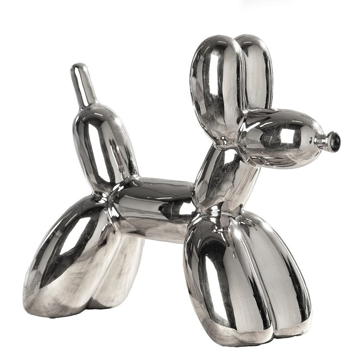 Silver Decorative Balloon Dog Ornament Accessories 