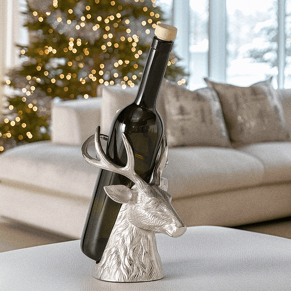 Silver Stag Festive Decorative Bottle Holder Accessories 