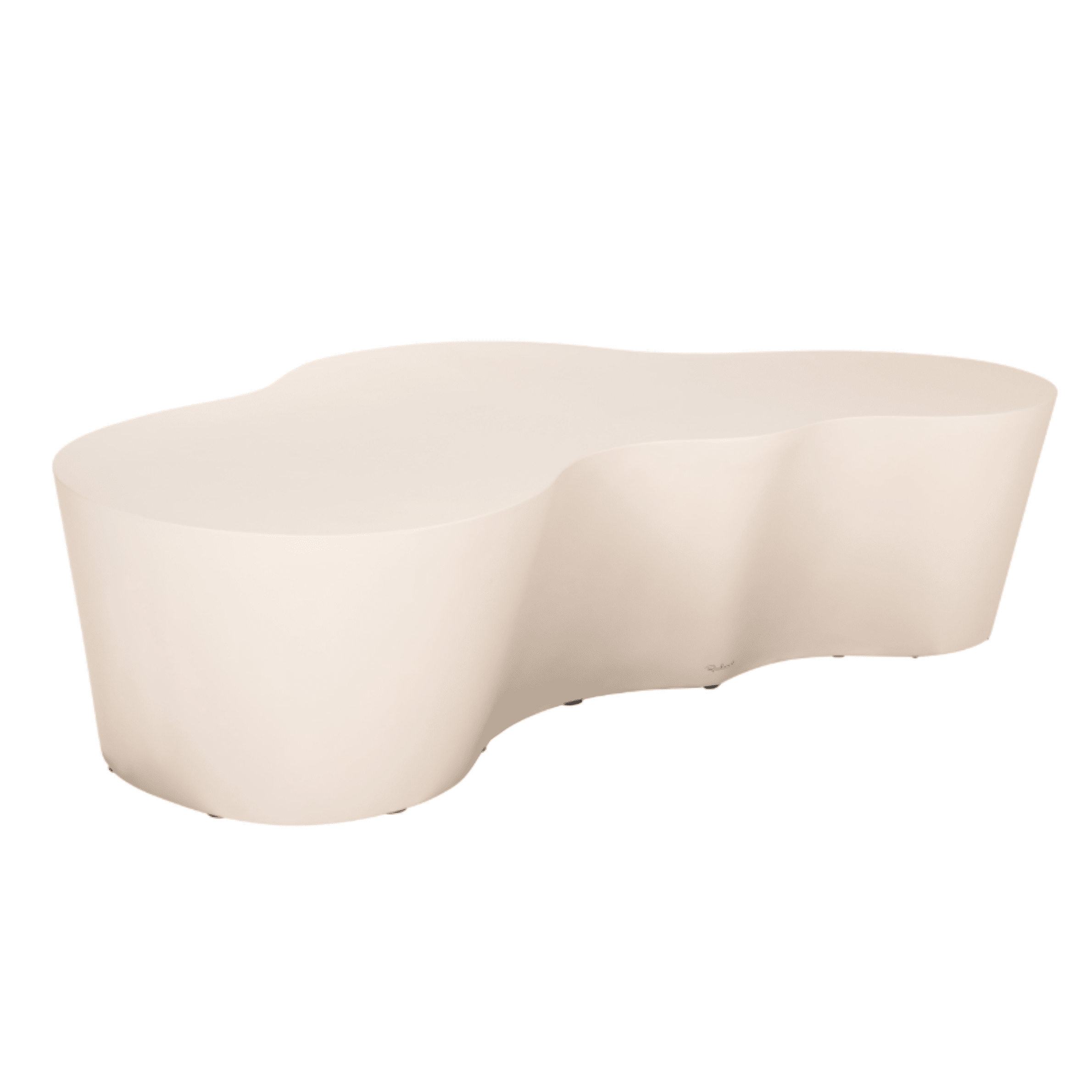 Sintra Concrete Abstract Wave Indoor/Outdoor Coffee Table Outdoor 