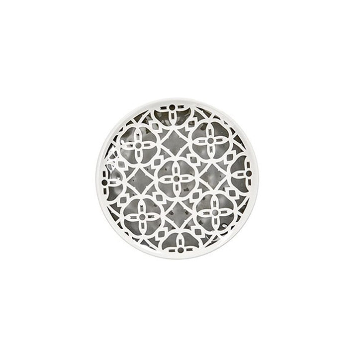 Skylar Melamine Outdoor Grey & White Patterned Side Plate Accessories 