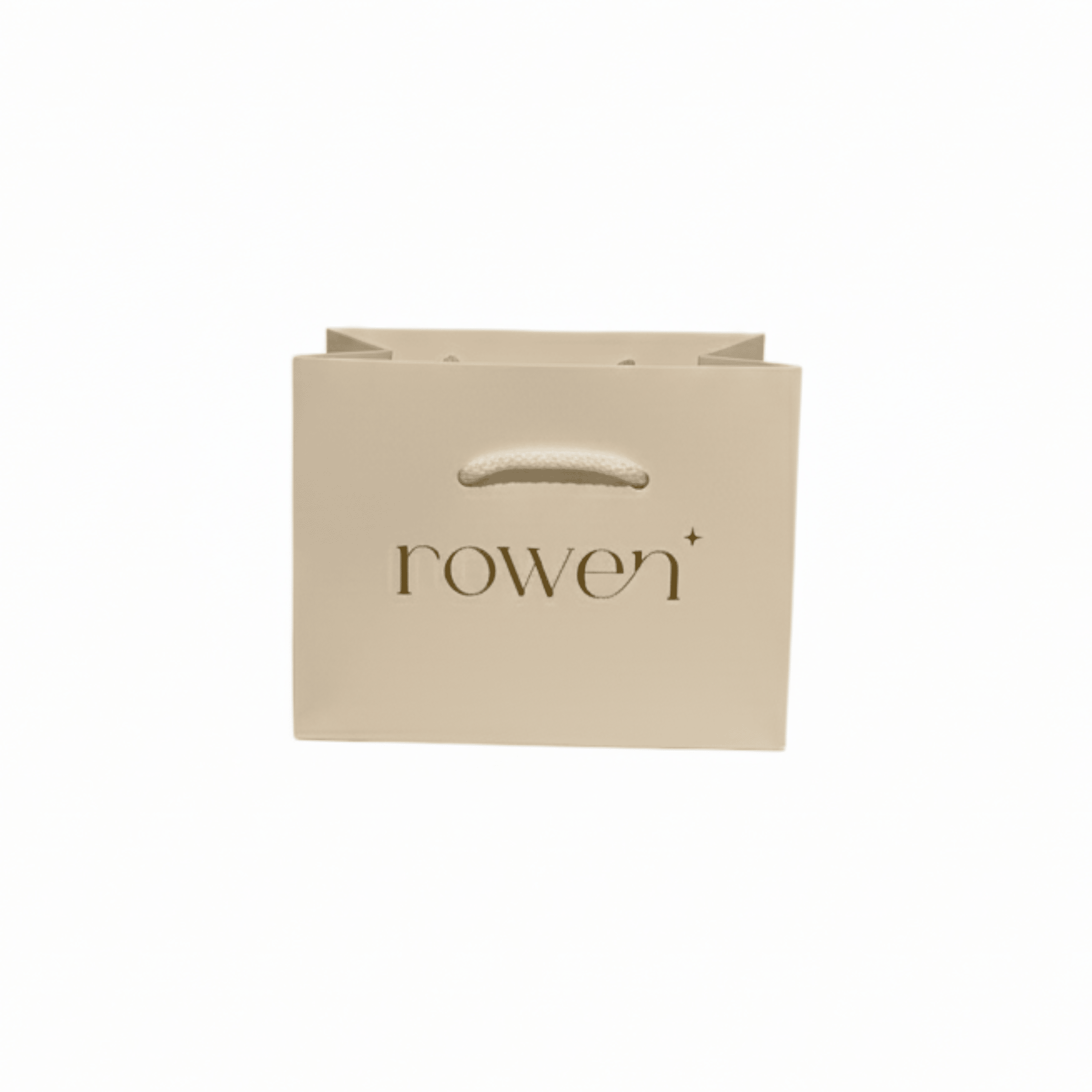 Small Rowen White & Gold Gift Bag 