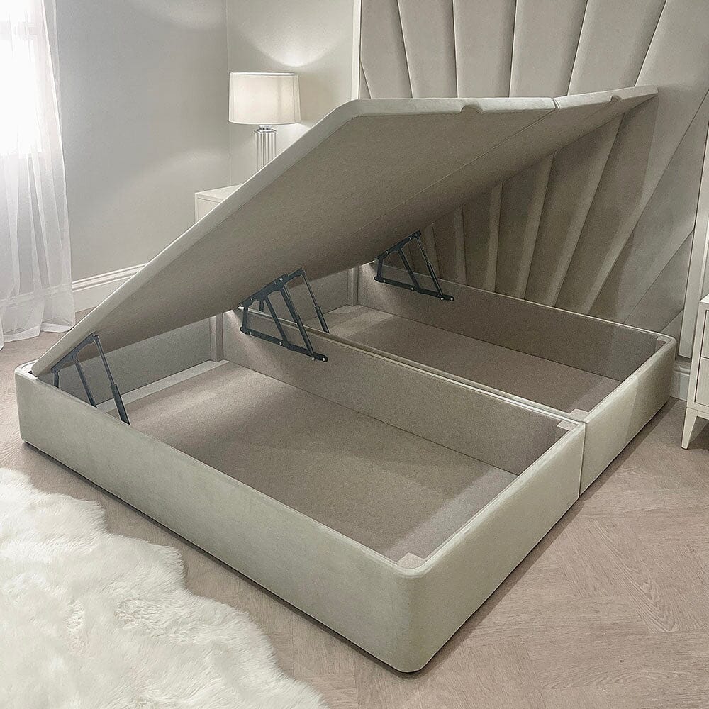 Velvet Ottoman Divan Bed Base