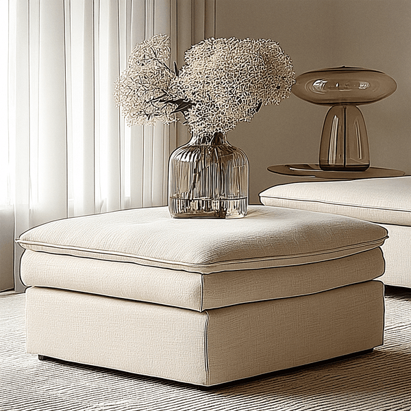 Snooze Sand Textured Squashy Footstool Sofa 