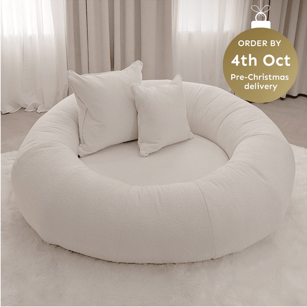 Snuggle Cream Boucle Round Nest Sofa MTO Sofa 