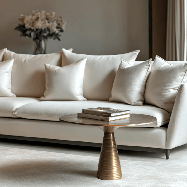 Sofinna Antique Bronze Circular Coffee Table Furniture 