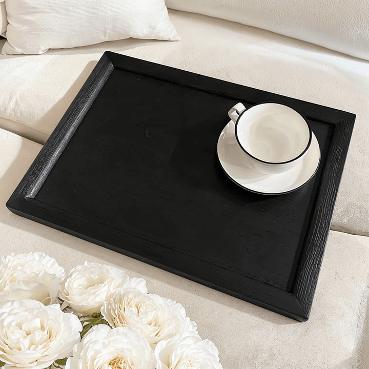 Soho Black Oak Veneer Sofa Table Furniture 