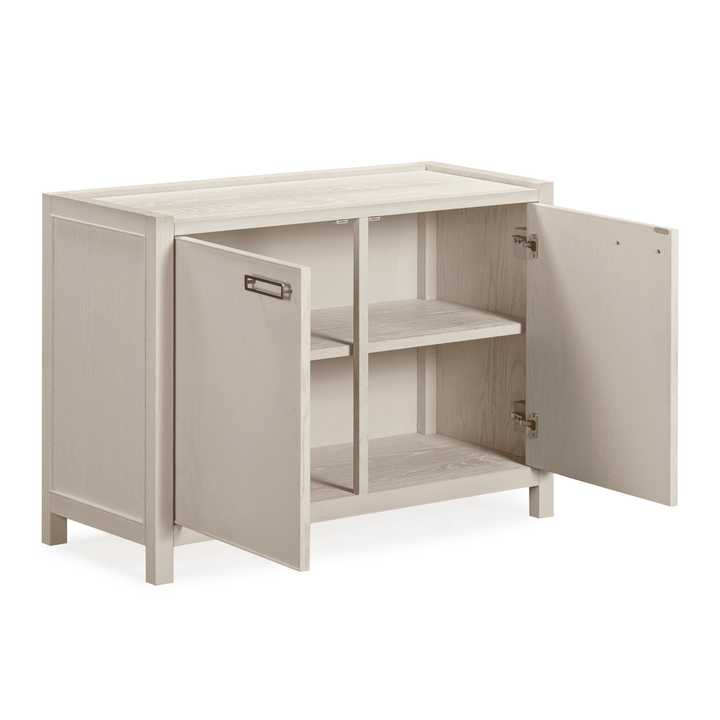 Soho White Oak Veneer 2 Door Sideboard Furniture 
