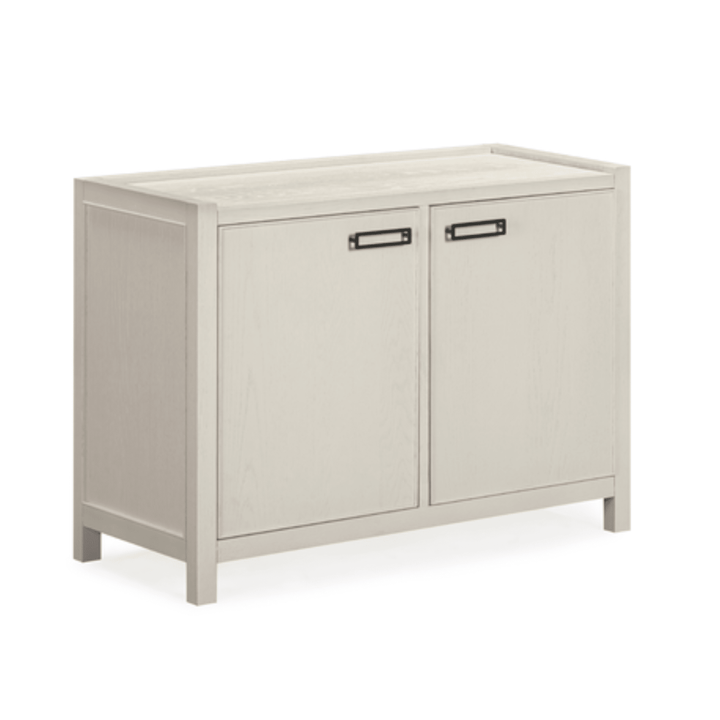 Soho White Oak Veneer 2 Door Sideboard Furniture 