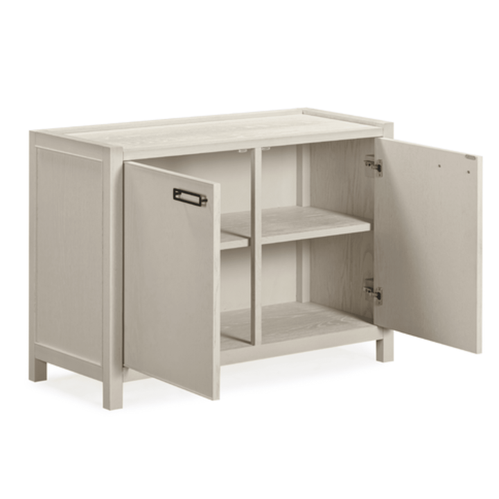Soho White Oak Veneer 2 Door Sideboard Furniture 