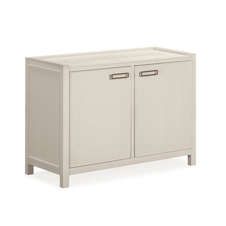 Soho White Oak Veneer 2 Door Sideboard Furniture 