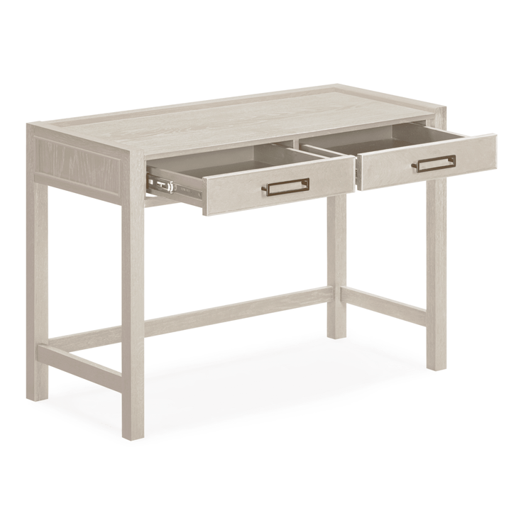 Soho White Oak Veneer 2 Drawer Dressing Table Furniture 