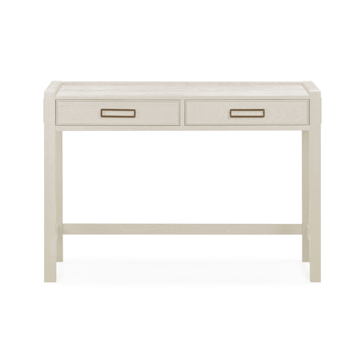 Soho White Oak Veneer 2 Drawer Dressing Table Furniture 