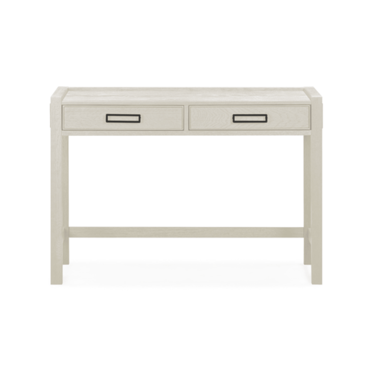 Soho White Oak Veneer 2 Drawer Dressing Table Furniture 