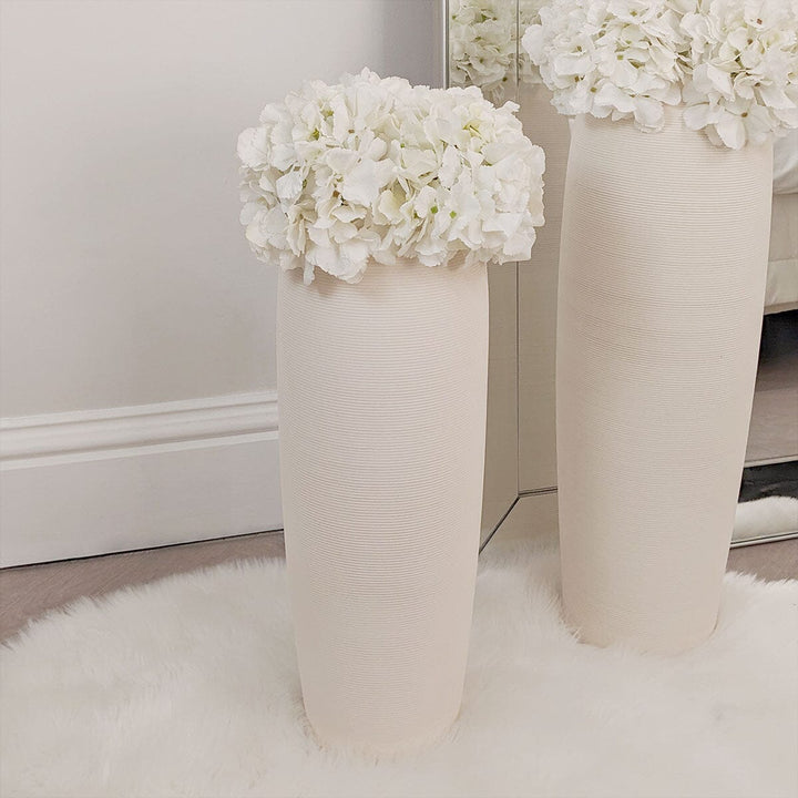 Solis Large Stone Ceramic Neutral Vase Accessories 