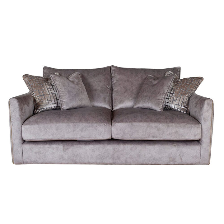 Sophia Pewter Velvet 3 Seater Sofa MTO Sofa 