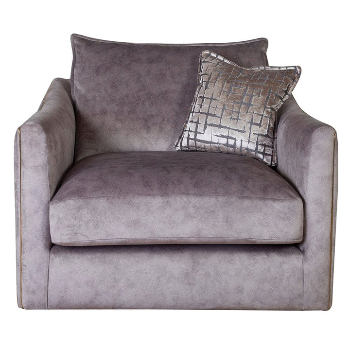 Sophia Pewter Velvet Armchair MTO Sofa 