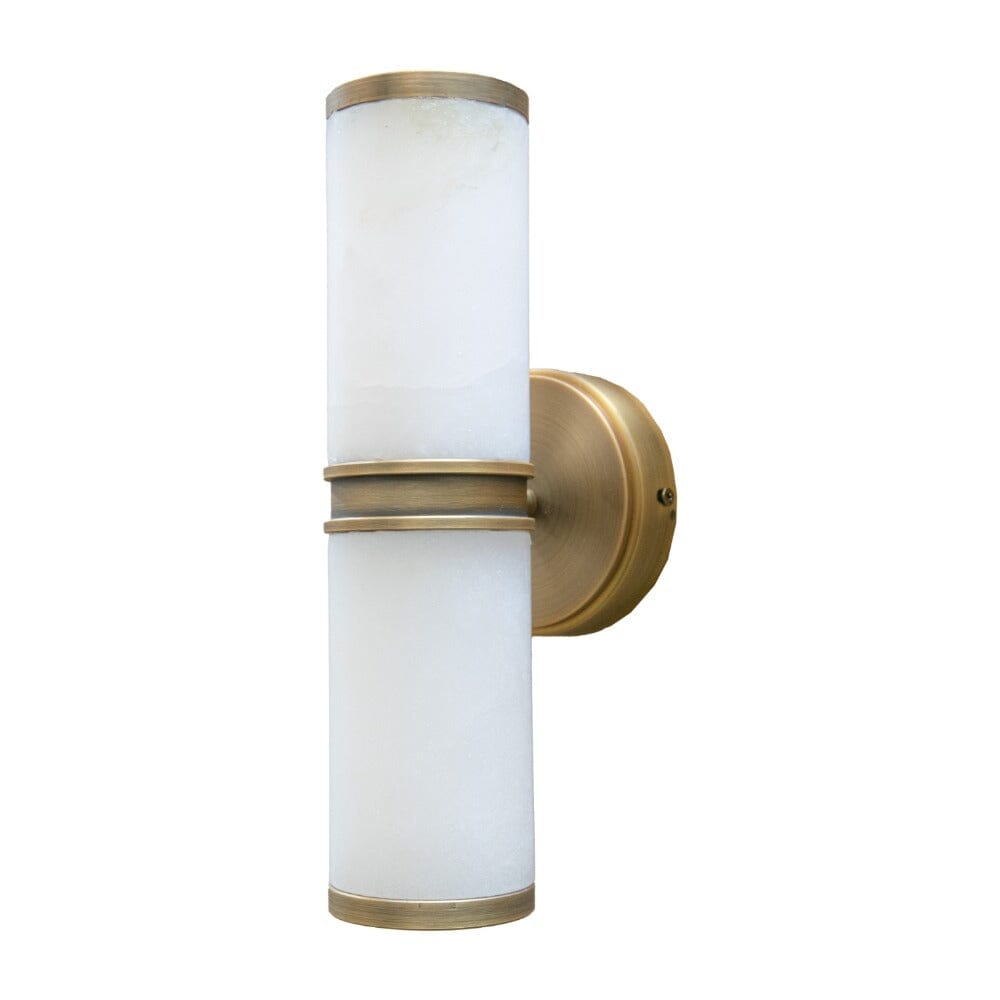 Soren Alabaster Marble & Brass Large Wall Light Lighting 
