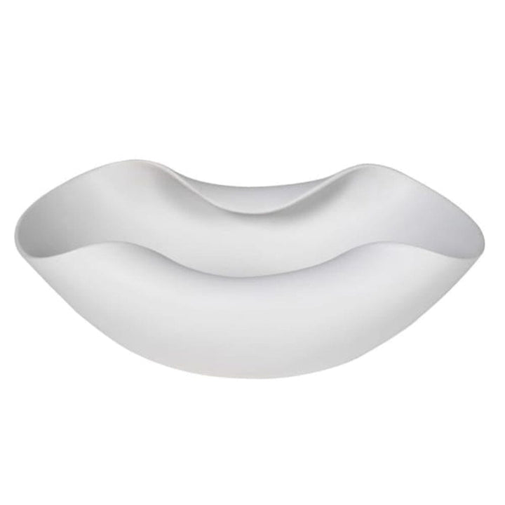 Sorrel Matte White Wave Effect Decorative Bowl Accessories 